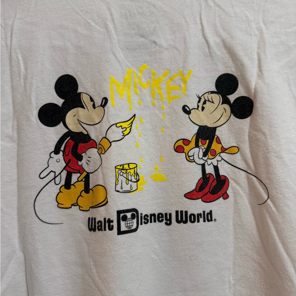 Vans Disney Exclusive White Tee‎ with Minnie & Mickey Graphic - Size XXL - Picture 6 of 6